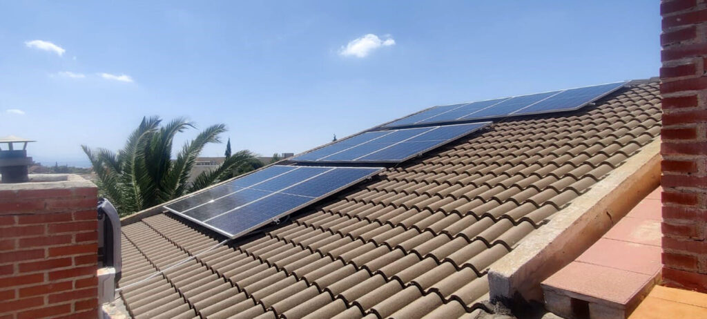 solar panels murcia on coplanar roofs